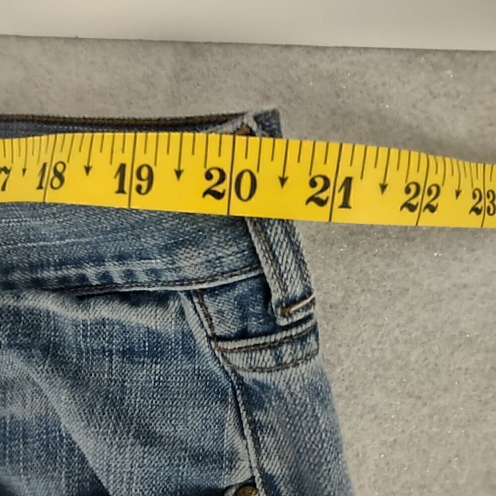 Chaps Straight Fit Blue Denim Cargo 100% Cotton Y2K Vintage Jeans Size 42x30 - Picture 6 of 10